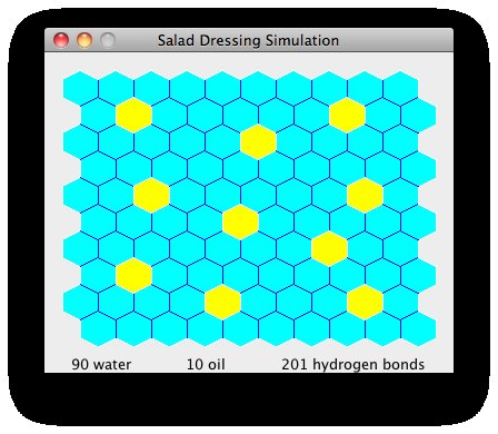 oil&water simulation -- fully mixed